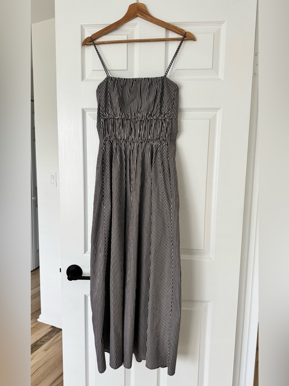 COS Striped 100% cotton Midi Dress size 4 - Picture 3 of 8
